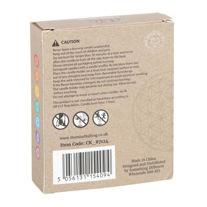 Pack of 14 Unscented Chakra Energy Candles