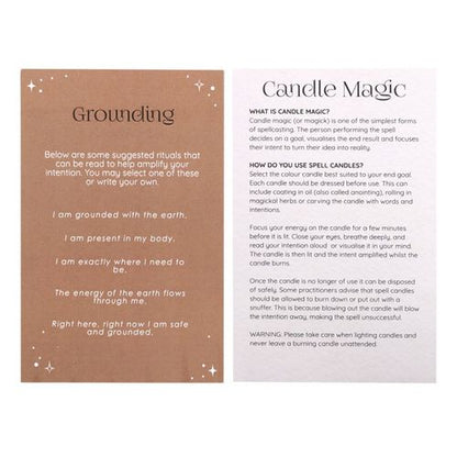 Pack of 12 Grounding Spell Candles