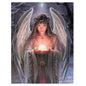 19x25cm Yule Angel Canvas Plaque by Anne Stokes