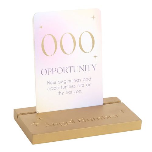 Angel Number Affirmation Cards with Wooden Stand