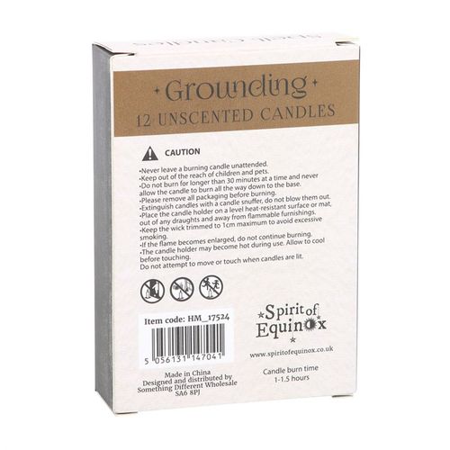 Pack of 12 Grounding Spell Candles